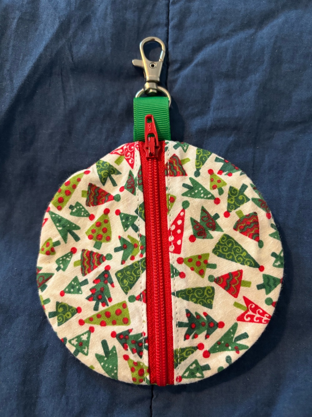 Christmas Tree Print Coin Purse